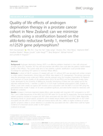 Quality of life effects of androgen deprivation therapy in a prostate cancer cohort in New Zealand: can we minimize effects using a stratification based on the aldo-keto reductase family 1, member C3 rs12529 gene polymorphism?