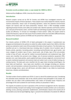 Forestry work accident rates: a case study for 2004 to 2014. Australian Forest Operations Research Alliance (AFORA) Industry Bulletin, Volume 19