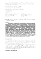 Wood base biochar alters inorganic N