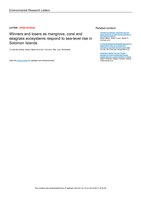 Winners and losers as mangrove, coral and seagrass ecosystems respond to sea-level rise in Solomon Islands