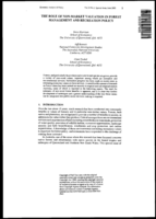 The role of non-market valuation in forest management and recreation policy