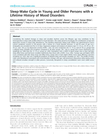Sleep-wake cycle in young and older persons with a lifetime history of mood disorders