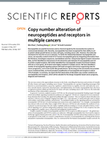Copy number alteration of neuropeptides and receptors in multiple cancers