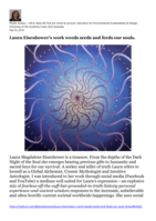 Laura Eisenhower’s work weeds seeds and feeds our souls