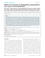 Within-host evolution of Burkholderia pseudomallei in four cases of acute melioidosis