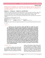Integrative analysis to identify oncogenic gene expression changes associated with copy number variations of enhancer in ovarian cancer