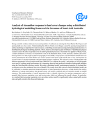 Analysis of streamflow response to land cover changes using a distributed hydrological modelling framework in Savannas of Semi-Arid Australia