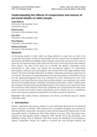 Understanding the effects of compromise and misuse of personal details on older people