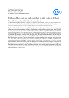 Evidence of how roads and trails contribute to gully erosion in drylands