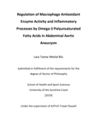 Regulation of Macrophage Antioxidant Enzyme Activity and Inflammatory Processes by Omega-3 Polyunsaturated Fatty Acids in Abdominal Aortic Aneurysm