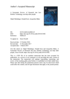 A Systematic Review of Research into how Robotic Technology can help older people