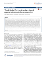 ‘Think Global Act Local’: A place based approach to sexual abuse prevention