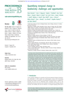 Quantifying temporal change in biodiversity: Challenges and opportunities