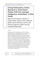 Using participatory action research for heart self care amongst Indigenous patients