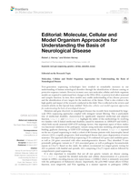 Editorial: Molecular, cellular and model organism approaches for understanding the basis of neurological disease