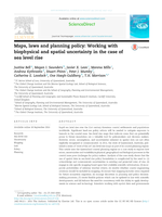 Maps, laws and planning policy: Working with biophysical and spatial uncertainty in the case of sea level rise