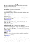 Effects of combined aerobic and resistance training in patients with Heart Failure: A meta-analysis of randomized, controlled trials