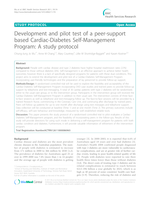 Development and pilot test of a peer-support based Cardiac-Diabetes Self-Management Program: A study protocol