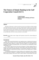 The Futures of Islamic Banking in the Gulf Cooperation Council (GCC)