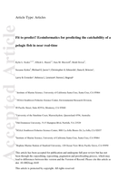 Fit to predict? Ecoinformatics for predicting the catchability of a pelagic fish in near real-time