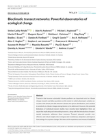 Bioclimatic transect networks: Powerful observatories of ecological change
