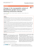 Changes in the neuropeptide content of Biomphalaria ganglia nervous system following Schistosoma infection