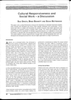 Cultural responsiveness and social work: a discussion