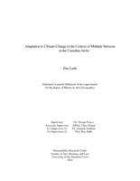 Adaptation to Climate Change in the Context of Multiple Stressors in the Canadian Arctic