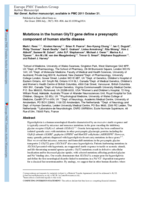 Mutations in the gene encoding GlyT2 (SLC6A5) define a presynaptic component of human startle disease