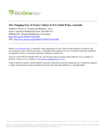 The changing face of oyster culture in New South Wales, Australia