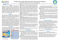 Its Part of my Life: Reflections by Pre-service Teachers