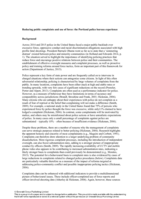 Reducing public complaints and use of force: the Portland police bureau experience