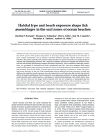 Habitat type and beach exposure shape fish assemblages in the surf zones of ocean beaches