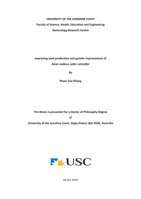 Improving seed production and genetic improvement of Asian seabass Lates calcarifer