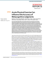 Acute physical exercise can influence the accuracy of metacognitive judgments