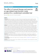 The effect of manual therapy and exercise on age-related lung function: study protocol for a randomised controlled trial