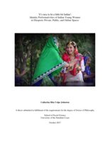 'It's nice to be a little bit Indian': Identity Performativities of Indian Young Women in Diasporic Private, Public, and Online Spaces