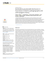 Burkholderia pseudomallei distribution in Australasia is linked to paleogeographic and anthropogenic history