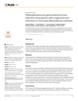 Chlamydia pecorum gastrointestinal tract infection associations with urogenital tract infections in the koala (Phascolarctos cinereus)