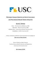 Physique Characteristics of Elite Caucasian and Polynesian Rugby Union Athletes