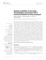 Spatial variability of microbial assemblages associated with a dominant habitat-forming seaweed