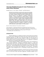Thermally Modified Douglas-fir Color Preferences of Home Show Attendees