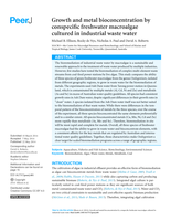 Growth and metal bioconcentration by conspecific freshwater macroalgae cultured in industrial waste water