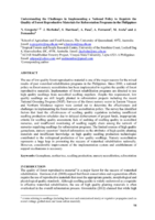 Understanding the challenges in implementing a national policy to regulate the quality of forest reproductive materials for reforestation programs in the Philippines
