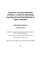 Expansive Learning Leadership Initiative: a model for developing learning and teaching leadership in higher education