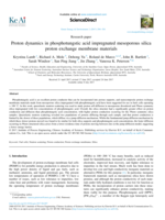 Proton dynamics in phosphotungstic acid impregnated mesoporous silica proton exchange membrane materials