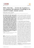 With a little help…: on the role of guidance in the acquisition and utilisation of knowledge in the control of complex, dynamic systems