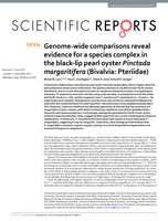 Genome-wide comparisons reveal evidence for a species complex in the black-lip pearl oyster Pinctada margaritifera (Bivalvia: Pteriidae)