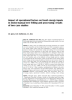 Impact of operational factors on fossil energy inputs in motor-manual tree felling and processing: results of two case studies