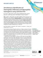 Simultaneous identification of Haemophilus influenzae and Haemophilus haemolyticus using real-time PCR